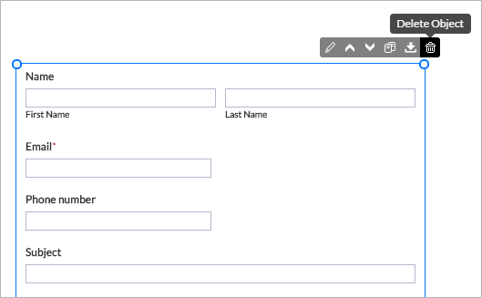 Delete Form Sample How Do I Delete a Form from My Website Page?